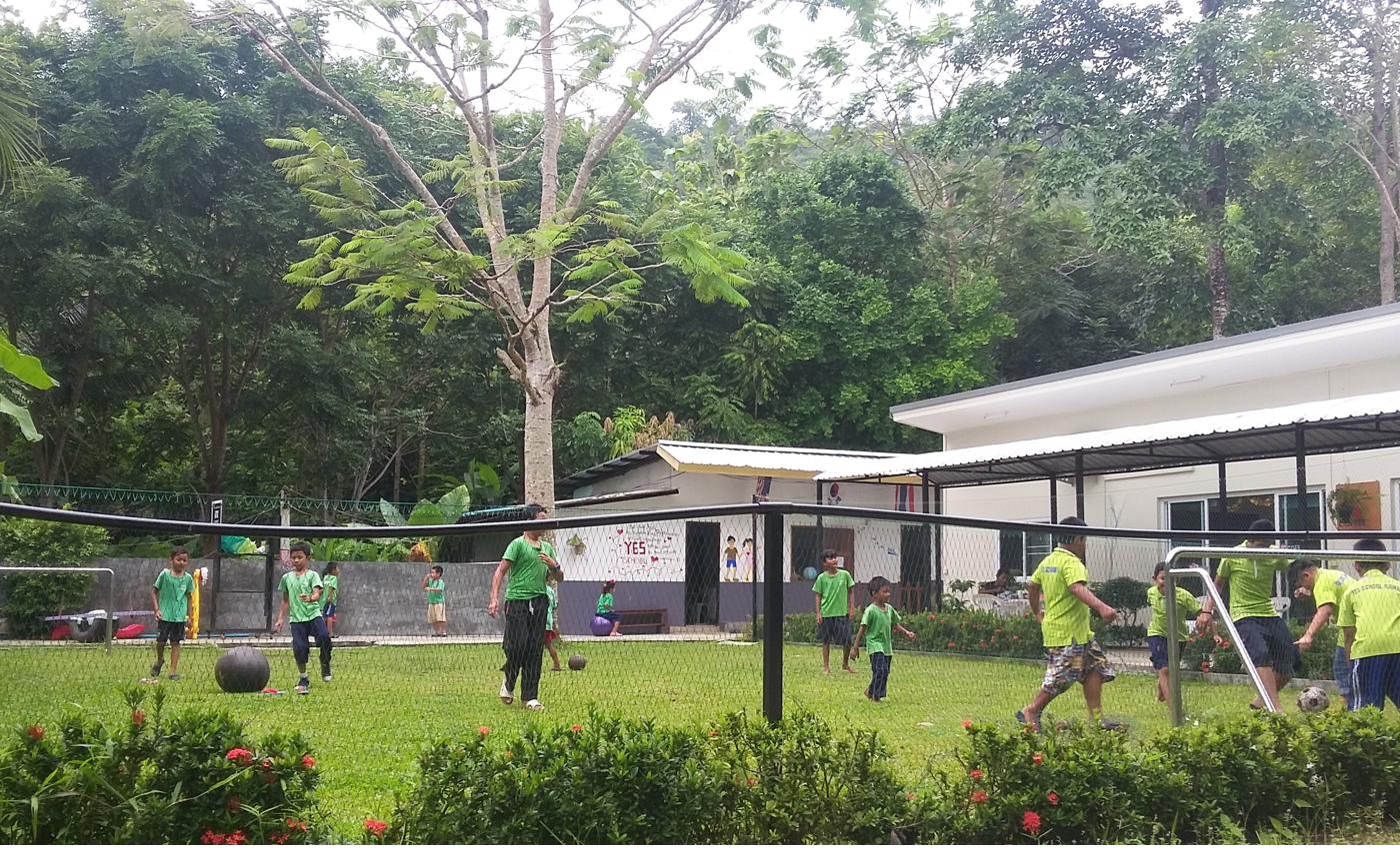 Dream Canvas Foundation campus with children